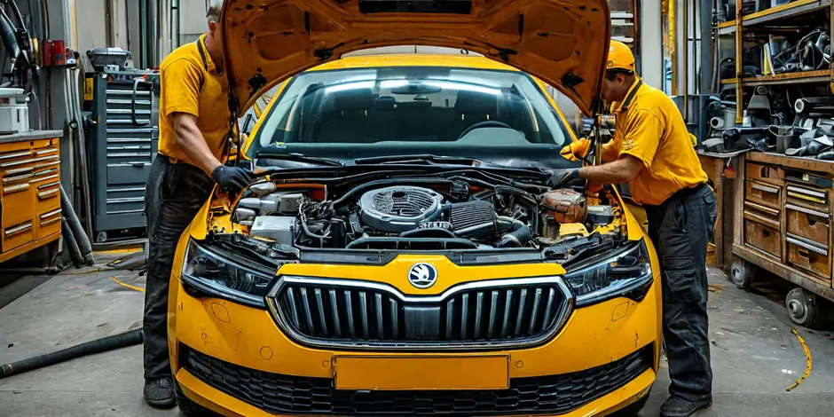 Замена воздушного фильтра SKODA Rapid